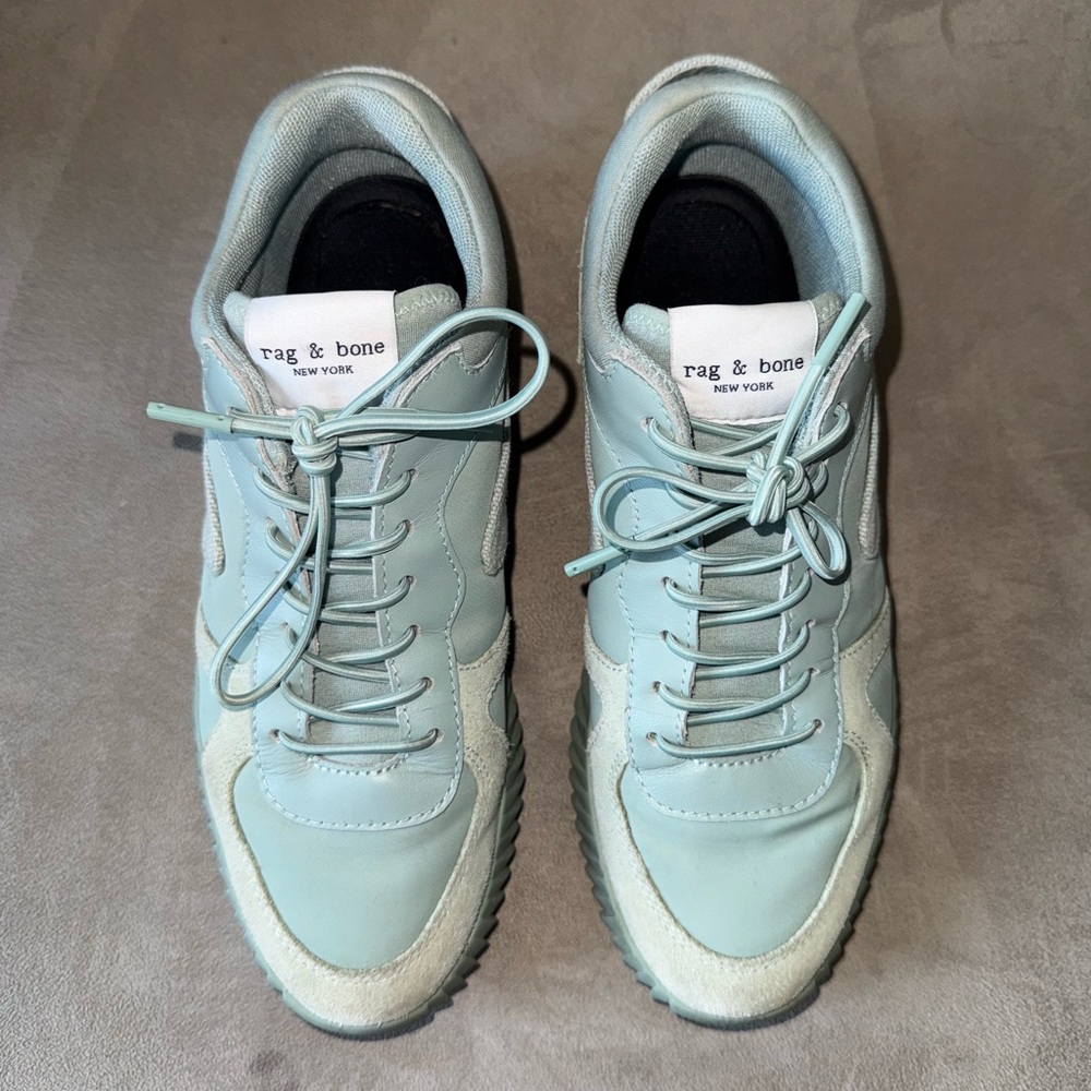 Rag & Bone Aqua Lace-Up Sneakers